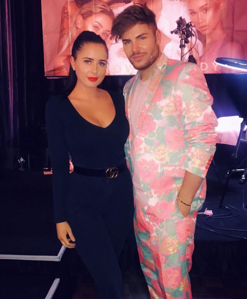 Bek standing next to Brow Daddy after completing cosmetic tattoo masterclass